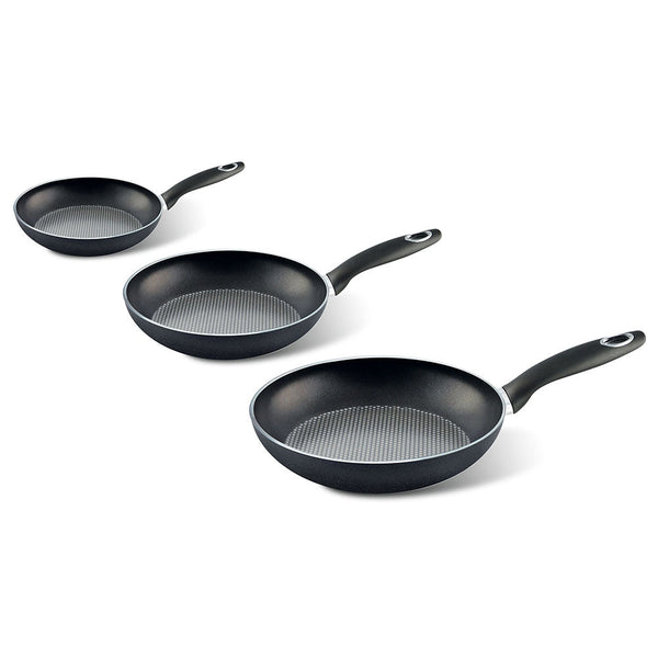 online Set 3 Padelle Ø 20-24-28 cm Antiaderente Induzione Silex Collection Nero