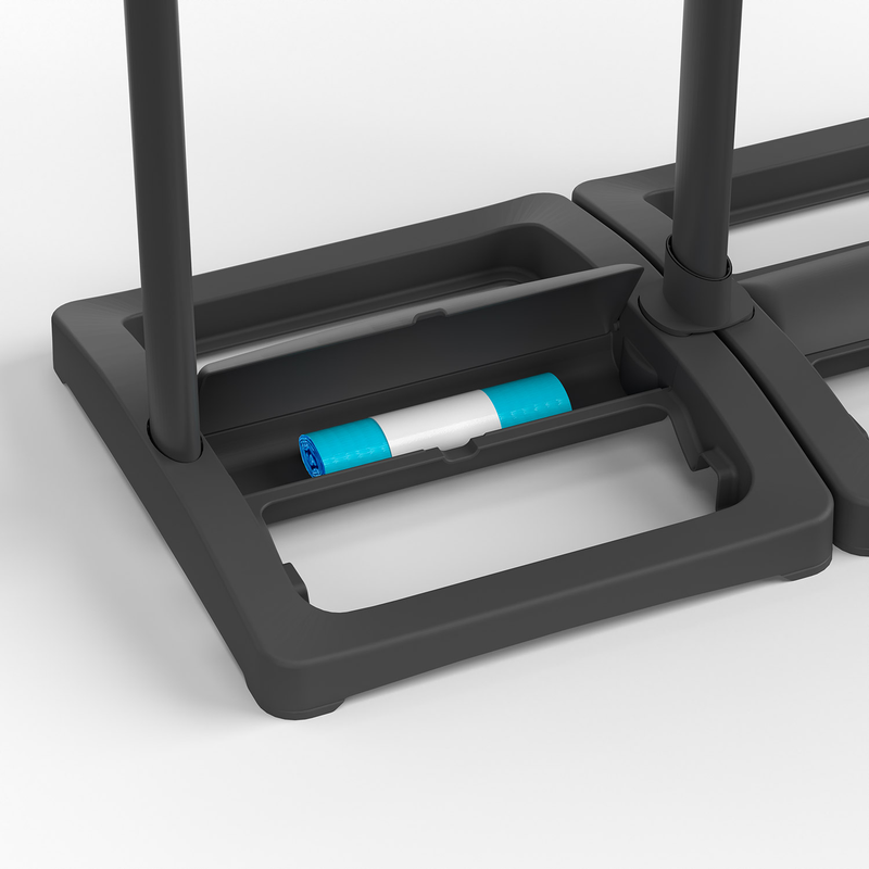 Pattumiera Differenziata 3 Posti 97x36x80 cm Portasacchi da 80-110 Litri    