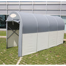 Motobox a Tunnel Copertura Box in PVC per Moto Scooter - 270x120xh155 cm\/Grigio Maddi