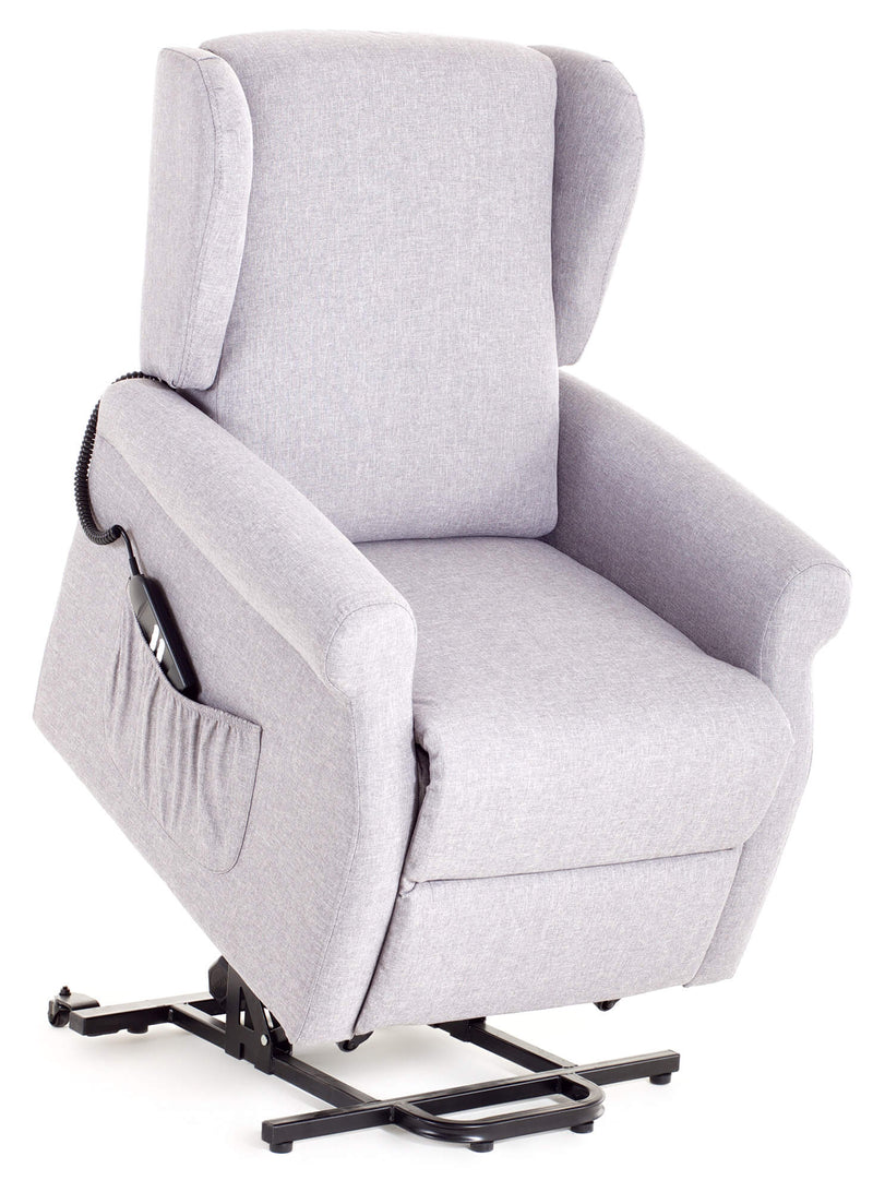 Poltrona Alzapersona Elettrica 2 Motori in Tessuto Vittoria Rossa