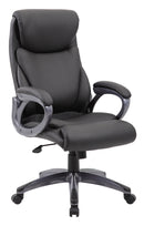 Sedia Poltrona Presidenziale da Ufficio in Similpelle Motti Tiger Nera