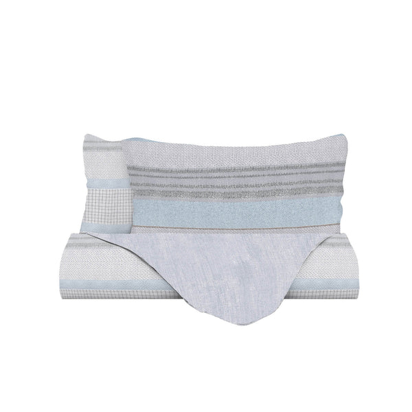 prezzo Copripiumino con Federe Stampato Athena Belen Ghiaccio Varie Misure