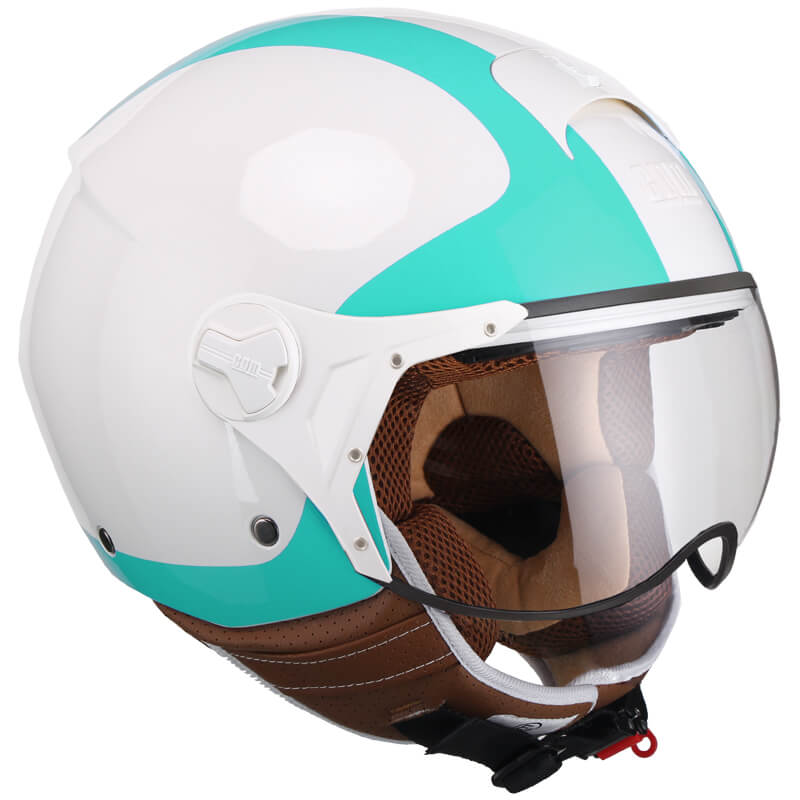 Casco Demi-Jet per Scooter Visiera Sagomata CGM Positano 107V Bianco Varie Misure