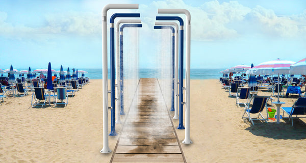 online Doccia da Esterno Giardino Miscelatore e Lavapiedi Arkema Funny Yang Grigio Antracite