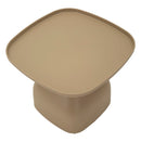 Tavolinetto Gea Tortora 48x48x38 cm in Polipropilene Grigio      