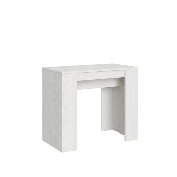 sconto Consolle Allungabile 90-308x48x77 cm in Nobilitato Bianco