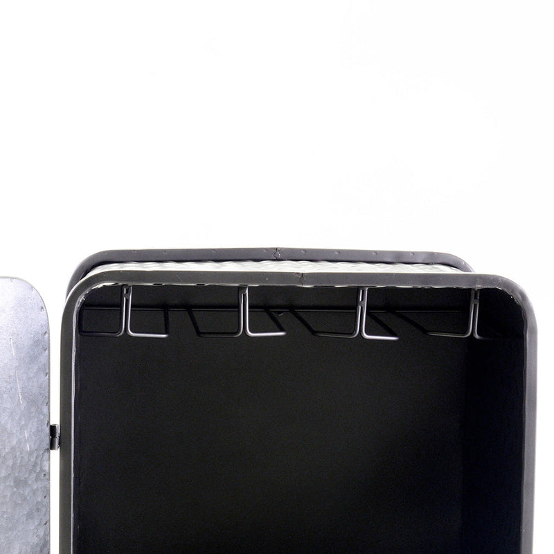 Cantinetta 6 Posti in Metallo 44x30x107cm Loker Nera