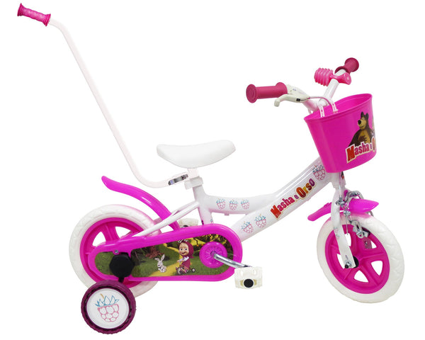 online Bicicletta per Bambina 10" 1 Freno Gomme in EVA Masha e Orso Bianca