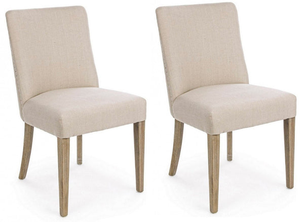 Set 2 Sedie 48x57x88h cm Beatriz Naturale sconto