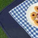 Cesta Valigetta da Pic Nic per 4 Persone 24 Pezzi in Vimini color Legno  