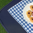 Cesta Valigetta da Pic Nic per 4 Persone 24 Pezzi in Vimini color Legno  