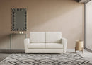 Divano 2 Posti 152x85x85 cm Yasel in Tessuto Latte