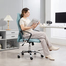 Sedia Ergonomica da Ufficio Girevole 63x65x109-119 cm con Schienale a Rete Verde Chiaro   
