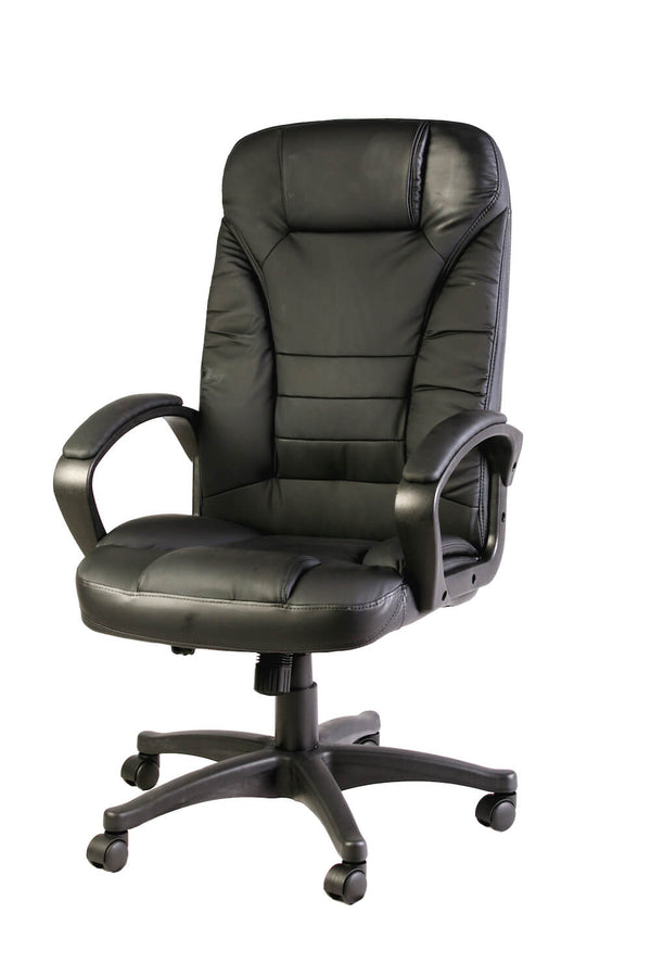 Poltrona Presidenziale da Ufficio Nera in Poliuretano Tosini Hc 5842 prezzo