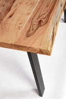 Tavolo da Giardino 160x90x76 cm in Acciaio e Legno