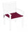 Cuscino Poly180 Bordeaux per Poltrona in Tessuto per Esterno