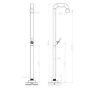 Doccia da Esterno Giardino Miscelatore 20x42x230 cm in Acciaio Inox Sined Cagliari