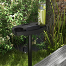 Supporto per Amaca max 150kg con Tavolino Integrato 285x125x110 cm in Acciaio Nero