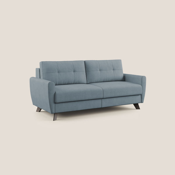 sconto Divano Letto 3 Posti 188x97x96 cm in Tessuto Carta Da Zucchero