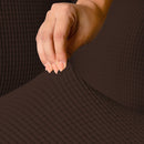 Copridivano Elasticizzato in Poliestere Leslie Marrone Varie Misure