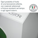 Contenitore per Raccolta Differenziata Capacità 100 L con Etichette 45x50x96 cm in Acciaio Verniciato 