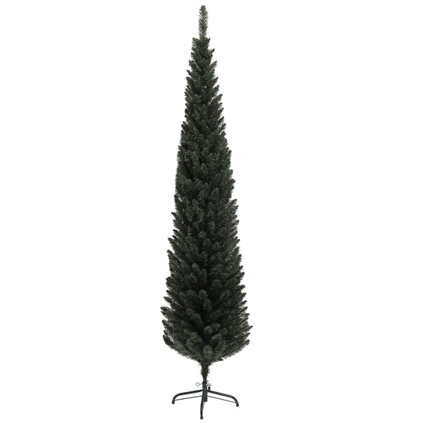 prezzo Albero di Natale Artificiale 195 cm 390 Rami Design Alto e Stretto Verde
