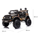 Macchina Elettrica per Bambini 12V Toyota Cruiser Nera Mimetica