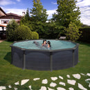 Piscina Rotonda Fuori Terra Ø460xh132 cm in Acciaio e PVC Gre Granada