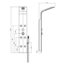 Colonna Doccia Termostatico Multifunzione Idromassaggio Doccetta Alluminio Silver