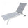 Lettino Prendisole da Giardino Itaca Impilabile 194x71x83 h cm in Textilene Bianco
