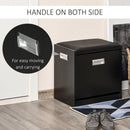 Pouf Sgabello Portascarpe 43x30x44,5 cm in Truciolare  Nero