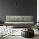 Divano Letto Clic Clac 180x89x78 cm in Poliestere Beige