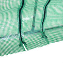 Serra da Giardino per Piante con Telo in PE Telaio in Acciaio Verde 270x90x90 cm 