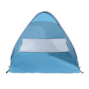 Tenda da Spiaggia Campeggio Impermeabile Apertura Pop-Up 150x200x115 cm Azzurro 