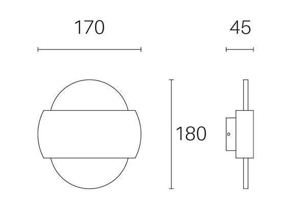 Applique da Esterno a LED 6W+6W 4000K Sovil Bianco