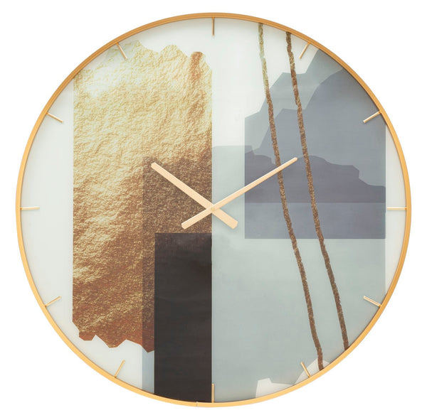prezzo Orologio da Parete Motif 5x80x5 cm in Vetro MDF e Metallo Multicolor