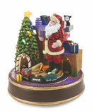 Villaggio Natalizio in Plastica con Luci e Suoni Ø20x20 cm Soriani Babbo Natale con Treno