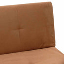 Divano Letto 175x80x70 cm in Microfibra Marrone