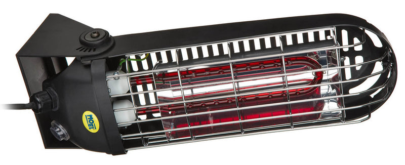 Stufa Elettrica ad Infrarossi 40x13,2x9 cm da Parete 800W Moel Lucciola