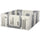 Box Recinto Attività per Bambini 190x150x64 cm  Grigio e Bianco