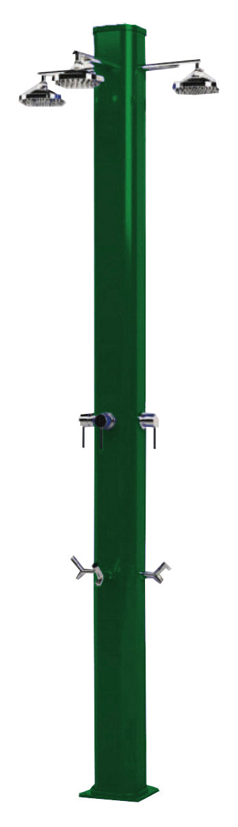 Doccia da Giardino a 3 Soffioni Miscelatore e Lavapiedi Arkema Big Jolly Verde sconto