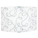 Applique 1xE27 Finali Cromo Vetro Lastra Bianco Decorato Fantasi E-Energy Marilena