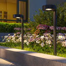 Set 8 Faretti da Esterno a Energia Solare 12x10x46 cm LED a 3000K IP44 in PP Nero  