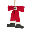 Fiocco di Natale in panno per porta cm 48x6xh53