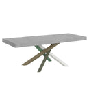 Tavolo Allungabile 160-420x90x77 cm Volantis Premium Cemento Telaio 4A 