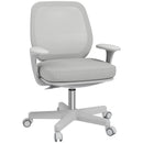 Sedia Poltrona Operativa da Ufficio 55x48x82,5-94,5 cm Tessuto a rete Grigia