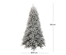 Albero di Natale Artificiale Innevato Eucalipto del Gargano Varie Misure