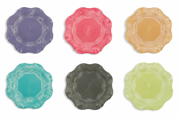 online Set 6 Sottopiatti Ø34x2 cm in Plastica Villa d'Este Home Tivoli Hippy Mosaic