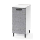 Base cucina con anta 30x50x85H cm cemento