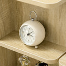 Consolle Trucco con Specchio 80x38x143 cm con Sgabello in Truciolare Color Legno 